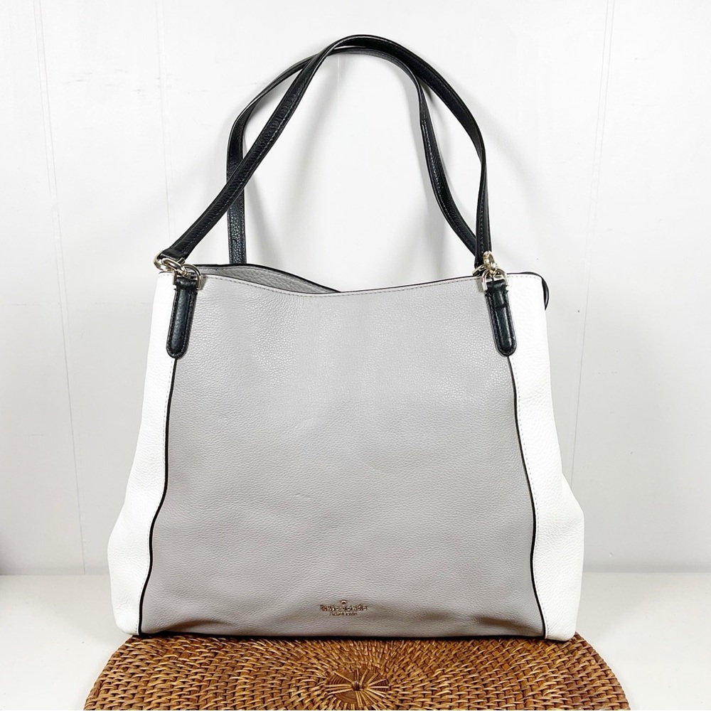 Kate Spade Large Shoulder Bag Purse Leather With Divider Tote